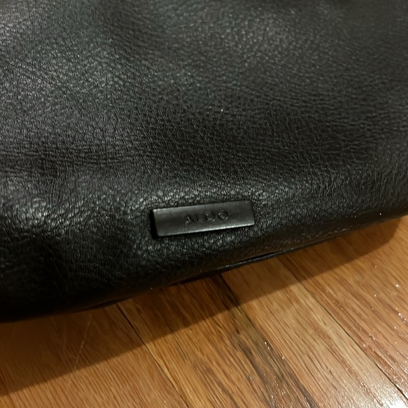 Black Leather Fanny Bag Shoulder Satchel - Picture 9 of 12